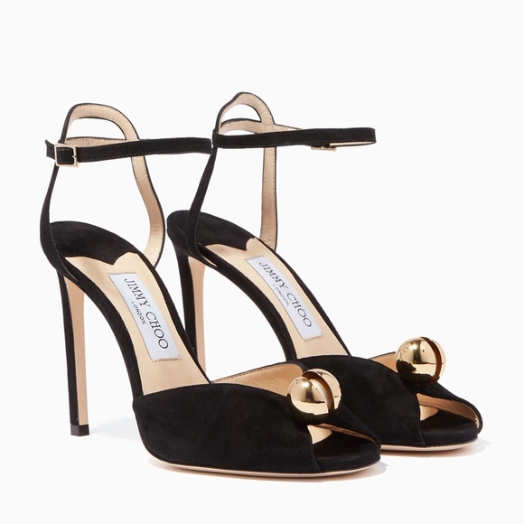 New JIMMY CHOO Sacora suede sandals 37 $1,195 - Picture 4 of 14